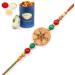 Ghasitaram Gifts Rakhi for Brother Rakhis Online - 2K-263 Premium Rakhi with 100 GMS of Dryfruits Mix Can