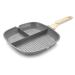 DELURA Saucepan Multi-Purpose Durable Frying Pan 3-in-1 Steak Breakfast Skillets Omelet Saucepan Cooking Pot Kitchen Cookware Utensils Wok (Color : B)