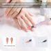 Egoguys DIY Nail Art Tools Manicure Kit Set - 3 Pack Nail Liner Brushes, Gem Picker, Wax Dotting Pen, Magnetic Display Stand, Resin Palette, Color Mixing Holder, Stickers - Pink - Buy Online on GoSupps.com