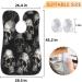 Skull Beard Bib Apron | Halloween Beard Hair Catcher for Men | Perfect Gift for Father's Day Anniversaries & Christmas | Includes 2 Suction Cups - Buy Online on GoSupps.com