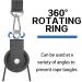 Gothicbrid 90mm Deflection Rolls for Ropes | Heavy-Duty Rope Roller with Hanging Straps & Carabiner Hooks | DIY Gym Fitness Equipment | 160kg Load Capacity - Buy Online on GoSupps.com