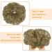 OMGREAT 2PCS Thick Updo Messy Hair Buns Curly Wavy Ponytail Extensions - Ash Blonde Color - Hair Scrunchies for Women and Girls - Buy Online on GoSupps.com