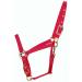 Hamilton 3/4-Inch Nylon Arabian Horse Waller with Adjustable Chin and Throat Snap Average 800 to 1100 Pounds Raspberry Red Average 800 To 1100 Pounds Raspberry