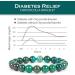 Shop 2-Piece Diabetes Relief Chrysocolla Bracelets | 8mm Natural Stone Powerbead Energy Gem Bracelets - Buy Online on GoSupps.com