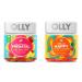 OLLY The Essential Prenatal Gummy Multivitamin 30 Day Supply (Gummies) Sweet Folic Acid & Hello Happy Gummy Worms Mood Balance Support Vitamin D Saffron Adult Chewable Supplement