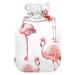 Heat bottle with reference 2 l of hard-wearing warm-up bag for handwheel warmer shoulder and neck pain cramps heating press and heat therapy pattern of pink flamingo watercolor birds