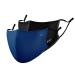 P.A.C.Lightweight 2-pack Premium Community mask mouth and nose mask makeshift mask super thin everyday mask washable up to 90 easy to raise Oeko-Tex 100 reusable 2 pieces (1 Pack) Blue + Total Black