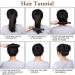 URAQT Hair Bun Shaper 2Pcs Dark Brown - Easy Donut Bun Maker for French Twist & Ballet Hair Styles - Hair Styling Accessories for Girls and Women - Buy Online on GoSupps.com