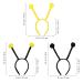 Frcolor Bee Antenna Headband for Kids - 9-Piece Costume Accessories for Festivals & Parties - Buy Online on GoSupps.com