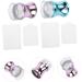 DOITOOL 1 Set Nail Stamp Nail Art Scrapers Clear Nail Varnish Nail Art Stamper Transparent Gel Nail Polish Barniz De Gel Para U as Nail Beauty Tools Metallic Color Nail Plate Plastic Abs - Buy Online on GoSupps.com