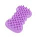 Collbath 1stk silicone shampoo brush scalp massage brush hair wash brush bath washers made of silicone backb rstenw scher bathroomwascher scalp brush handy violet head brush 11.5x6cm purple