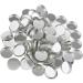 Sitrda 100 Empty Round Metal Pans for Eyeshadow & Make-up - Magnetic Palette Boxes - 25mm Silver - Buy Online on GoSupps.com