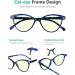 Eyekepper 4-Pack Blue Light Blocking Cateye Reading Glasses for Women +2.0 Strength - Stylish & Protective - Buy Online on GoSupps.com