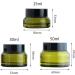 Zeoabsy 12-Pack 15ml Green Glass Cream Jars with Screw Caps & Spatulas - Perfect for Cosmetics Gels and Ointments - Buy Online on GoSupps.com