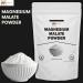 mGanna Magnesium Malate Powder | 227g / 0.5 lbs Fine Powder | Ideal for DIY & Formulation Use - Buy Online on GoSupps.com