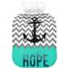 Buy Naanle Nautical Anchor Hot Water Bottle - 1L Transparent Heating & Cooling Therapy for Pain Relief | Warm Hands & Feet - Buy Online on GoSupps.com