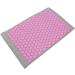 Verdant Touch Massage Mat | Acupuncture & Yoga Mat 68x42 cm | Light Grey with Pink Buckle | Acupressure Pad for Ultimate Relaxation - Buy Online on GoSupps.com