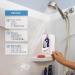 Zhinan Anti-Fog Shower Mirror - Fogless Bathroom Shaving Mirror for Makeup and Shave - Portable and Shatterproof with Removable Adhesive Hook - Buy Online on GoSupps.com