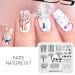 Nature Fox Nail Stamping Plate - Cute DIY Manicure Stencil (NA017) - Buy Online on GoSupps.com
