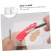 NOLITOY Acrylic Makeup Palette Set - 2pcs Handheld Mixing Trays for Blush Eyeshadow & Salon Use - Durable Stainless Steel Spatula Included - Buy Online on GoSupps.com