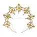 HIXNUG Halo Crown Headband Goddess Crown Headdress Halloween Costume Headpiece for Goddess Women Party Costume Accessories