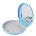 Orthodontic Box Retainer Case Aligner Case Denture Boxes Denture Storage Container Orthodontic Round Retainer Box (Blue+Mirror)
