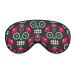 Mexican Sugar Skulls Sleep Mask Soft Comfortable Eye Mask with Adjustable Head Strap Light Blocking Eye Cover Shade for Boys Girls Women Men Plane Travel