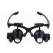 Lightweight Magnifying Glass with Led Light 10 Times 15 Times 20 Times 25 Times High-Definition Binocular Head-Mounted Magnifier Used for Repaiclocks and Reading Lofty Ambition