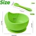 Hoseay Baby Feeding Bowls and Spoons Set | BPA-Free Silicone Toddler Weaning Kit with Suction Bowl | Easy Clean Children Tableware for Boys and Girls | Microwave & Dishwasher Safe - Green - Buy Online on GoSupps.com