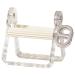 Plastic Toothpaste Tube Squeezer Bathroom Rolling Toothpaste Wringer Roller Multifunctional Paint Tube Rolling Holder Toothpaste Dispenser White