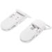 Bumdenuu 10Pcs T-Shape Plastic Pacifier Clips for Babies - White Soother Dummy Holders - International Shipping Available - Buy Online on GoSupps.com