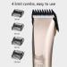 Professional Cordless Hair Clippers Kit - Rechargeable Hair Trimmer with 4 Guide Combs & LCD Display - Ideal Gift for Men Fathers & Boyfriends (Gold - Buy Online on GoSupps.com