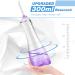 Leominor Cordless Water Flosser - Professional Oral Irrigator 2021 | IPX7 Waterproof, Rechargeable, 7 Jet Tips, Travel Bag | Purple - Buy Online on GoSupps.com
