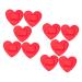 Beaupretty 10pcs Heart Stickers Bandages for Heart Shaped Bandages Portable Patches Protection Supplies Heart Shaped Patches Breathable Bandages