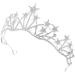 Frcolor Crystal Rhinestone Tiara Crown | Star Bridal Wedding & Pageant Queen Headband - Shop Internationally! - Buy Online on GoSupps.com
