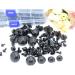 154pcs Black Solid Plastic Safety Eyes with Washers for DIY Crafts - Teddy Bear Dolls, Plush Animals, Puppets - 1Box - 12 Sizes - Buy Online on GoSupps.com