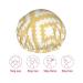 Geometric Mustard Printed Waterproof Shower Cap for Women - Fits All Head Sizes and Hair Textures - Buy Online on GoSupps.com