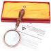 10X Magnifying Glass Antique Handheld Magnifier Loupe Optical Glass Magnifying Glass Reading Magnifier Aid Loupe for Seniors Reading Books Newspaper Learning Fault Finding Vision - Buy Online on GoSupps.com