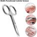 DOETYD Cuticle Nail Scissors Stainless Steel Manicure Scissors Professional Curved Blade Grooming Beauty Scissors for Toenail Pedicure Skin Hair Trimming - Buy Online on GoSupps.com