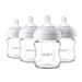 Philips AVENT Natural Glass Baby Bottle  Clear  4oz  4pk  SCF701/47