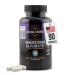 Bucklebury Magnesium Glycinate Capsules with L-Theanine 350mg - Advanced Formula for Stress Relief Muscle & Bone Health Support - Magnesium Glycinate Supplements for Women & Men - Vegan 90 Count