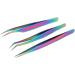 3pcs Stainless Steel Pimple Tweezers Set - Corrosion Resistant Eyelash Extension Tweezers for Flawless Makeup - Buy Online on GoSupps.com
