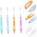 Ultra-Fine Soft Bristle Toothbrush Set - 4 Travel Toothbrushes for Daily Care | Micro-Nano Technology - Buy Online on GoSupps.com