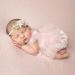 Pink Lace Newborn Photography Outfit for Girls | Pearl Lace Romper Props | Baby Photo Props | Short Sleeve (0-2 months) - Buy Online on GoSupps.com