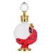Didiseaon 1pc Peacock Essential Oil Bottle Cosmetic Travel Containers Gold Decor Travel Dispenser Rhinestone Decor Egyptian Decor Retro Decor Perfume Bottle Red Glass Ornaments