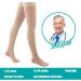 TED Anti-Embolism Stockings 15-20 mmHg Compression - Unisex Thigh High Knee High - Beige XL - Buy Online on GoSupps.com