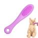 Grooming Brush for Cat Chin | Grooming Chin Scrubber Soft Chin Brush | Non-Slip Cleaning Brush Finger Multifunctional Pet Supplies for Cats Purple