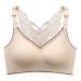 Routinfly Sport BH Women Without Iron Comfort Push Up Bh Stretch Underwear BH Cross Cross Beauty Beautiful Breast Bh Breast Bh Soft Bralette Sleep Bh Wellbeing Bustiers Top Beige L