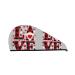 Buffalo Plaid Love and Gnome Microfiber Hair Towel Soft Super Absorbent Hair Towel Wrap for Women Coral Velvet Quick Dry Hair Cap for Long Curly and Thick Hair