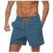 Ougelebo Swim Trunks Men Quick-drying Beach Shorts with Mesh Lining XXL Peacock Blue